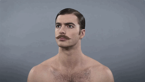 100 years of men's hair