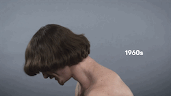 100 years of men's hair