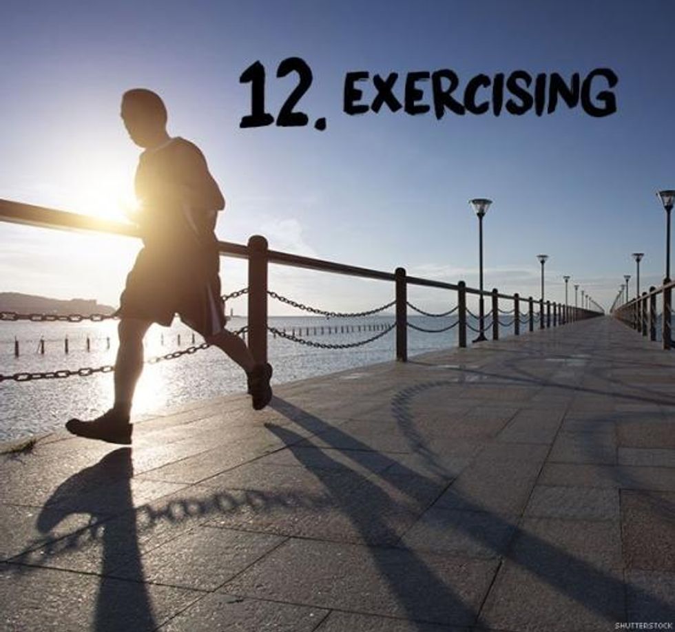 12. Exercising