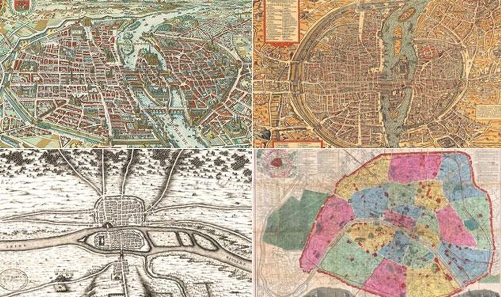 14 Paris Maps, Starting At 360 C.E.