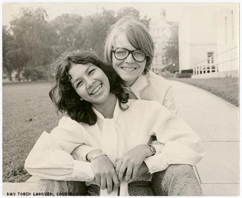 1972 - A couple at the National Student Association meeting in Washington