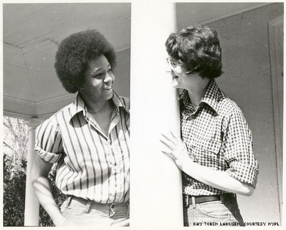 1977 - A couple on their porch in Germantown