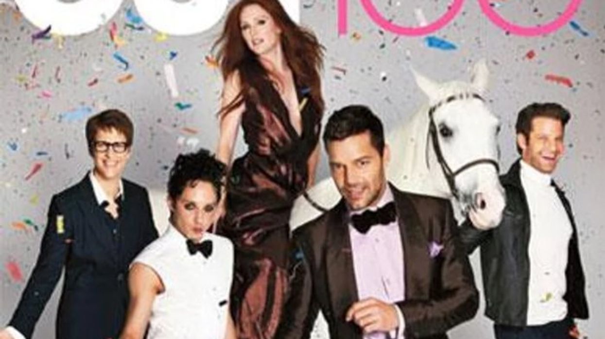 2010 Out100 Cover: Ricky Martin, Julianne Moore, Rachel Maddow, Nate Berkus, Johnny Weir