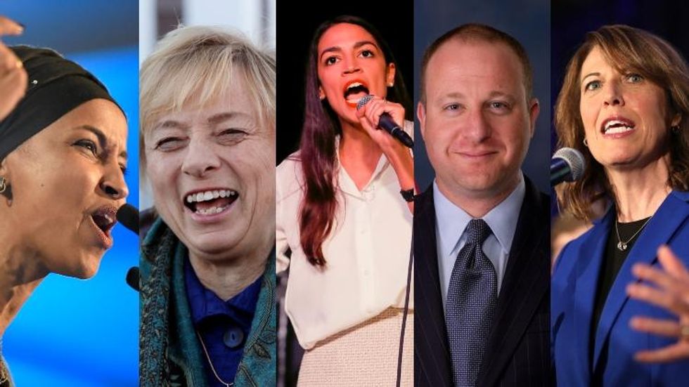 2018 Midterm Elections, Jared Polis, Alexandria Ocasio-Cortez, Deb Haaland, Sharice Davids, Ayanna Pressley, Marsha Blackburn, Jahana Hayes, Rashida Tlaib, Ilhan Omar, Veronica Escobar, Sylvia Garcia, Kristi Noem, Janet Mills, Cindy Axne, Abby Finkenauer