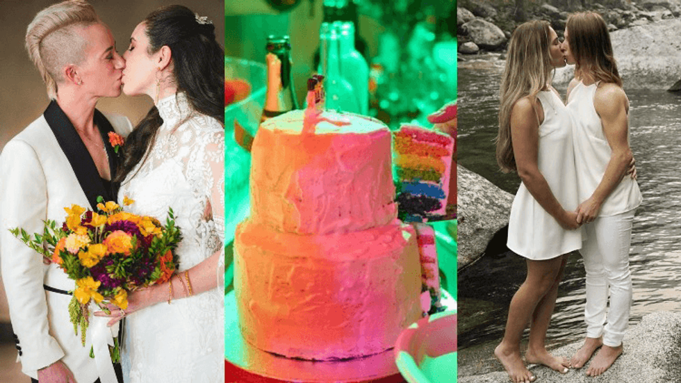 2021 had plenty of LGBTQ+ athlete vows and kisses and bears...oh, my!