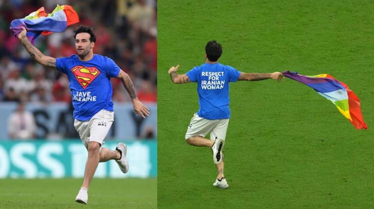 2022 World Cup Protester