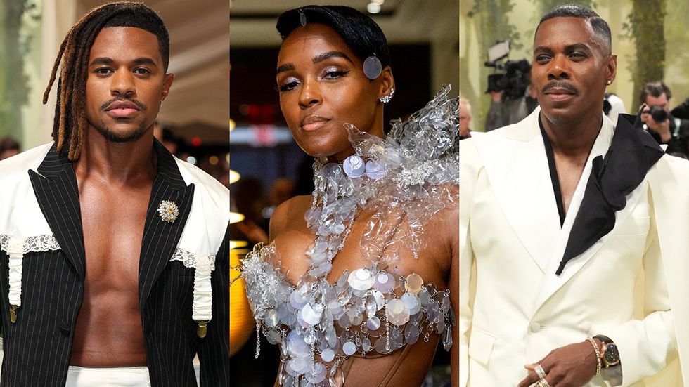 2024 Met Gala Jeremy Pope Janelle Monae Colman Domingo Metropolitan Museum of Art NYC New York City