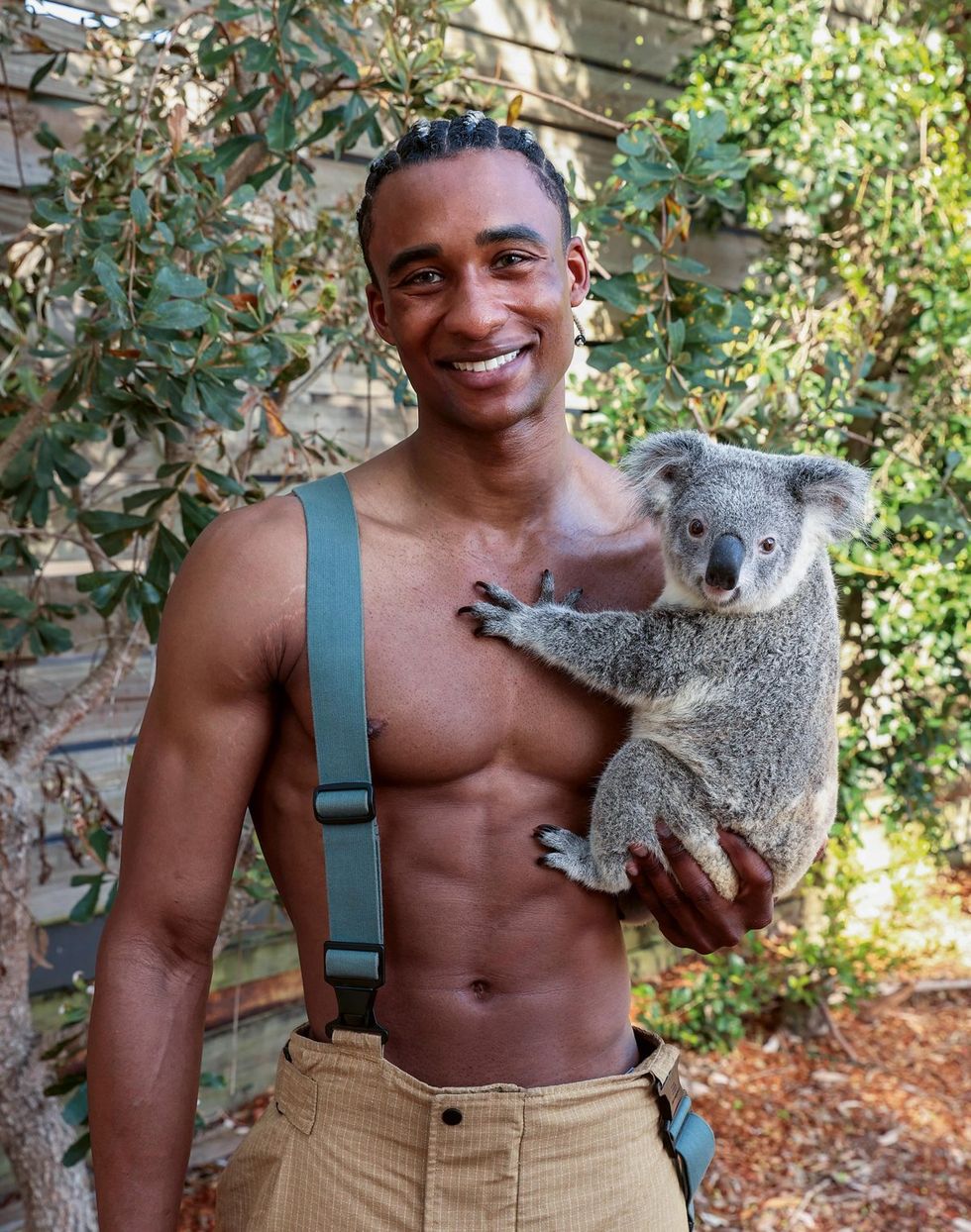 2025 Australian Firefighter Calendar sexy shirtless men with cute animals wearing uniforms