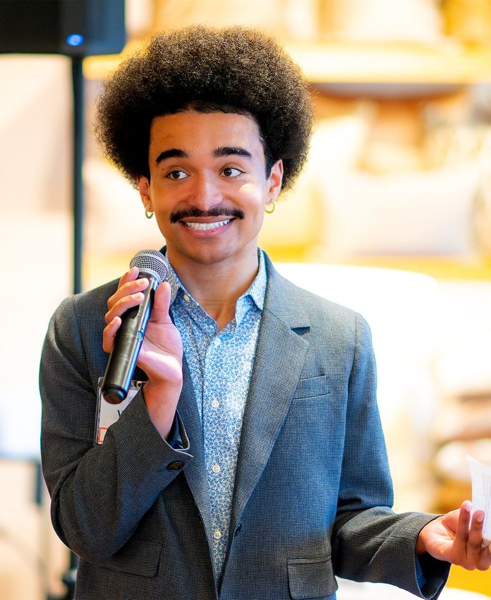 2025 Point Foundation Scholar Graduate Warren graduation photo