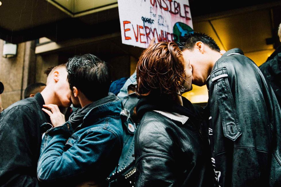 21 Photos From Voices4 & RUSA LGBT's Queer Kiss-In