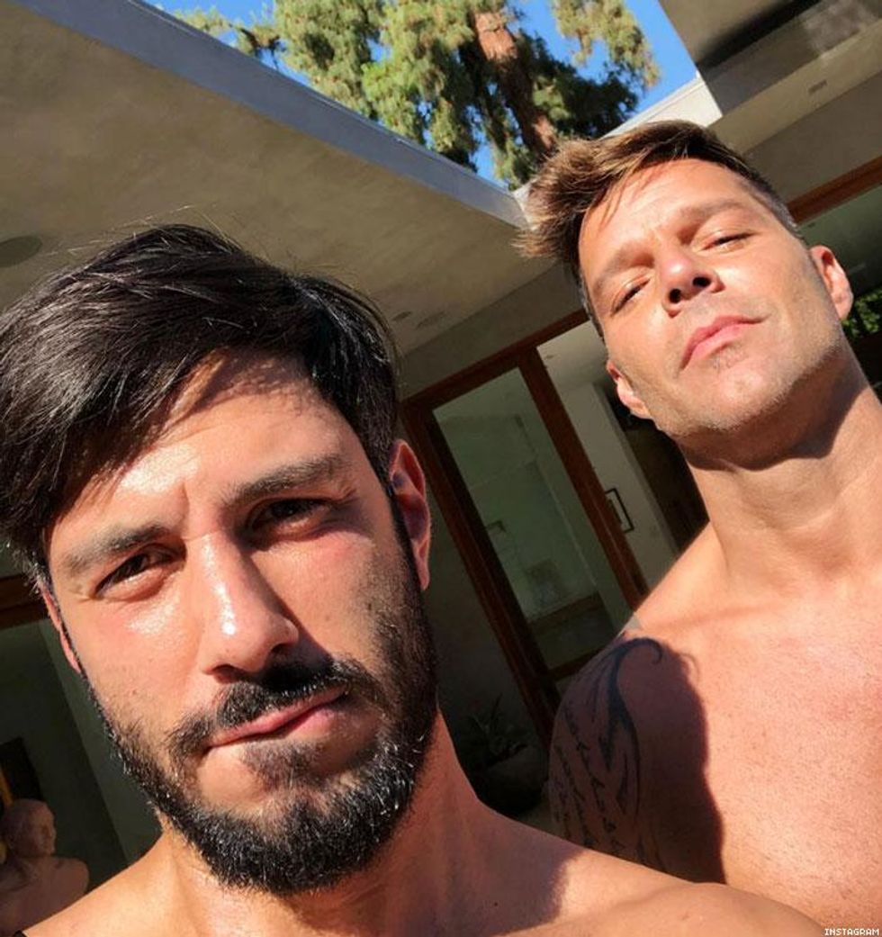 23. Ricky Martin and Jwan Yosef