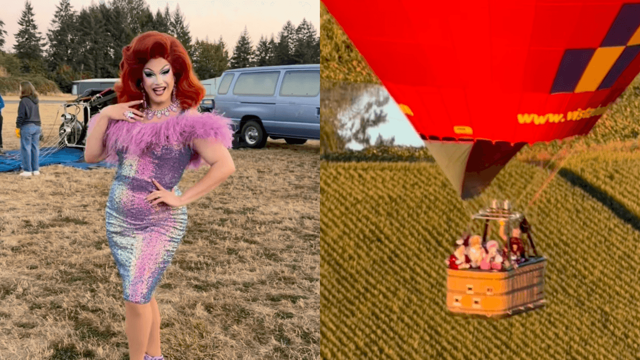 25 drag queens break an ‘unofficial, official’ hot air balloon world record