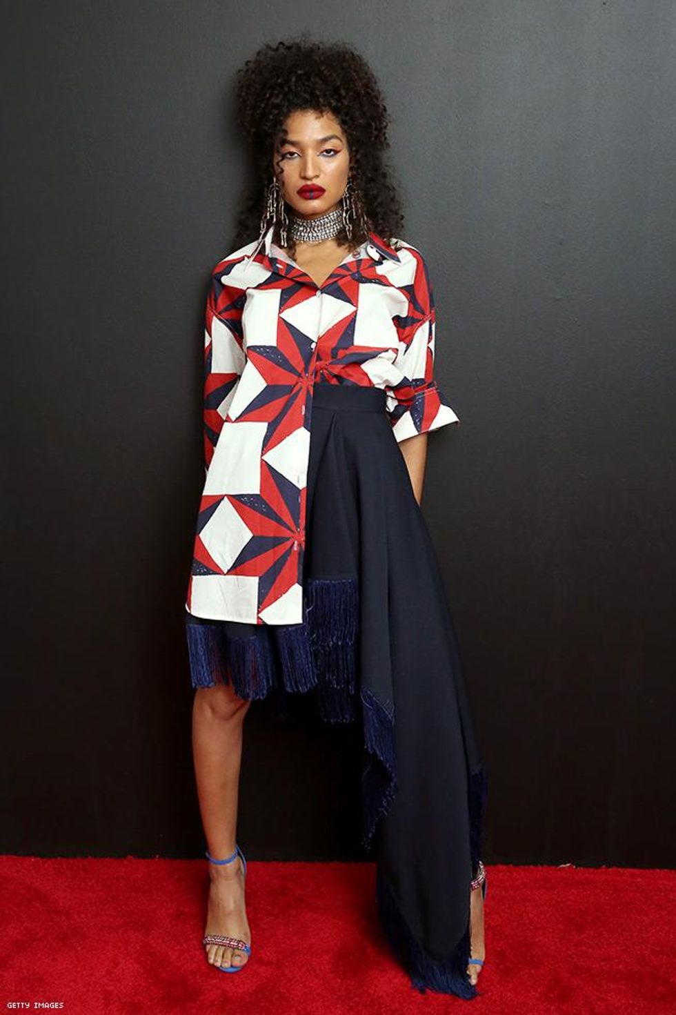 4. Indya Moore - At Calvin Klein show.