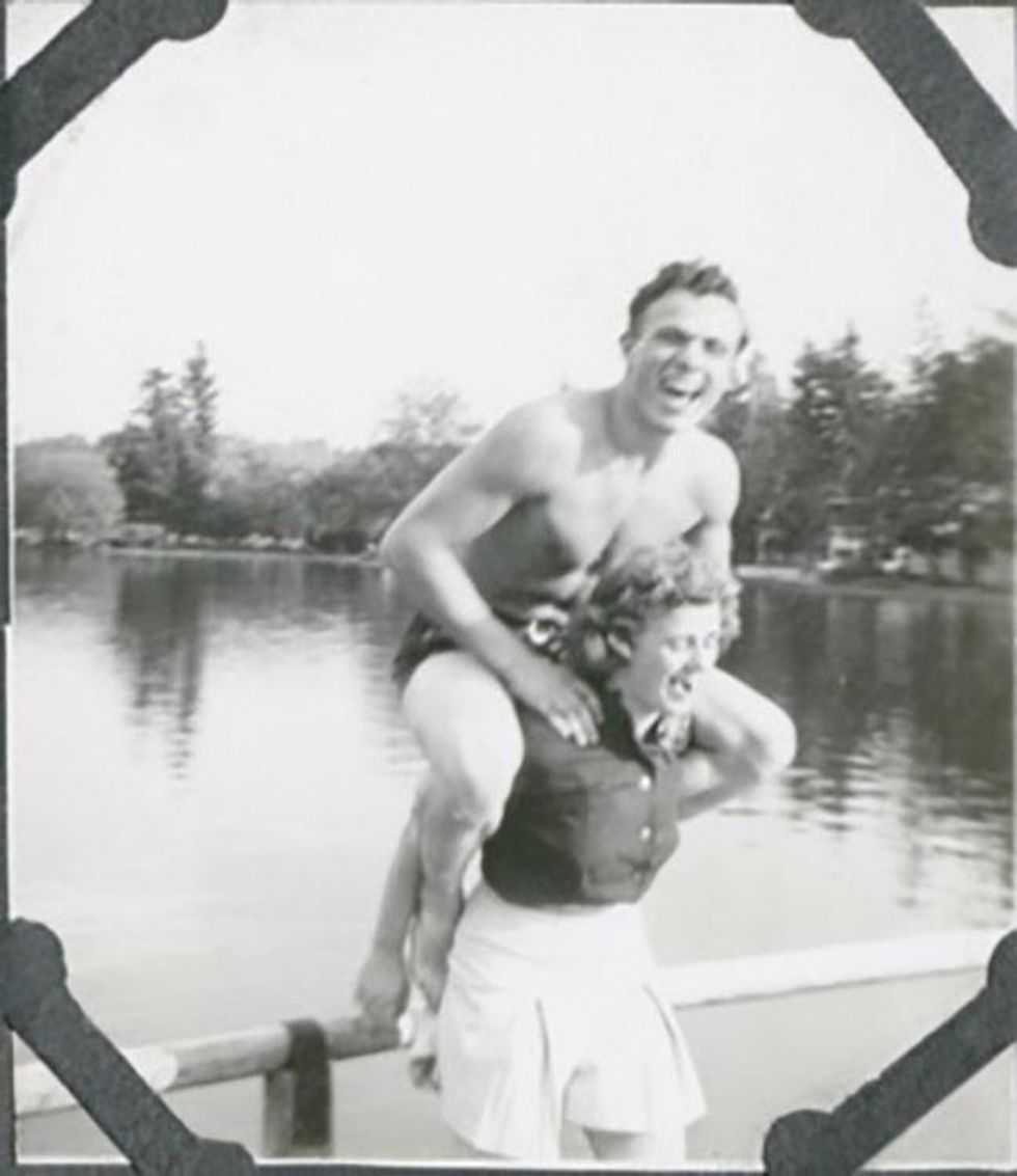 5. Scotty Bowers and unidentified woman in the 1940s