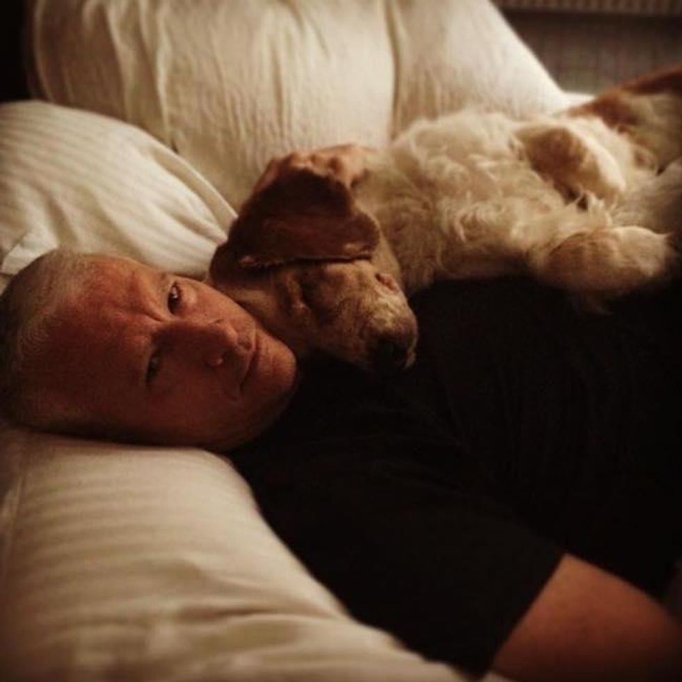 50 cute guys with puppies