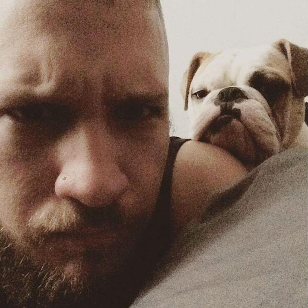 50 guys with puppies