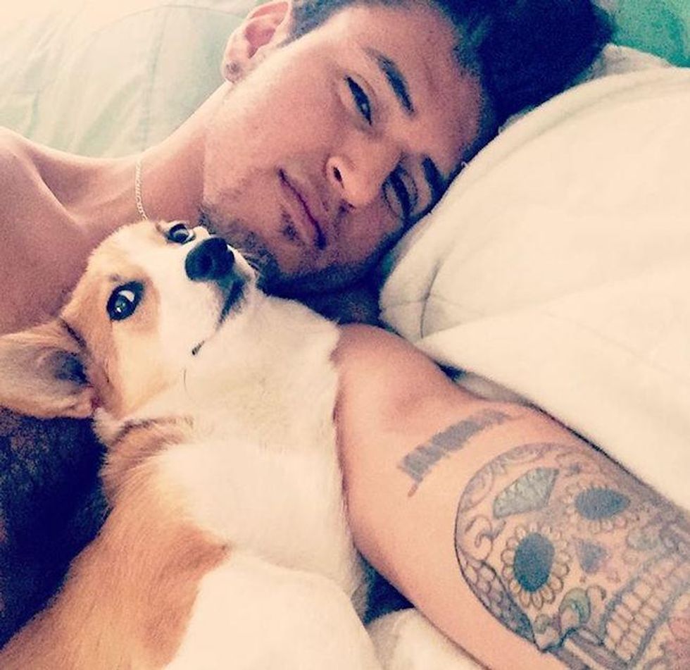50 guys with puppies