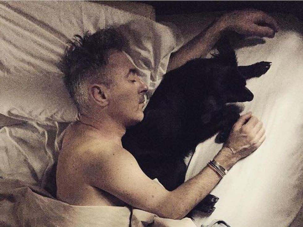50 guys with puppies