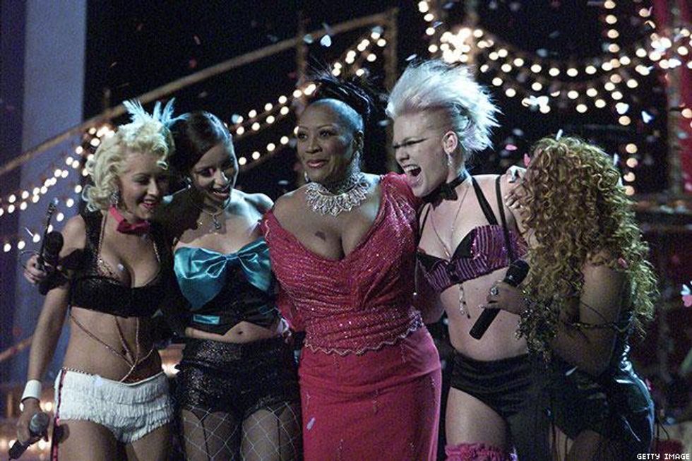 8. Pink, Christina Aguilera, Mya, and Lil' Kim Perform "Lady Marmalade" With Patti LaBelle (2002)