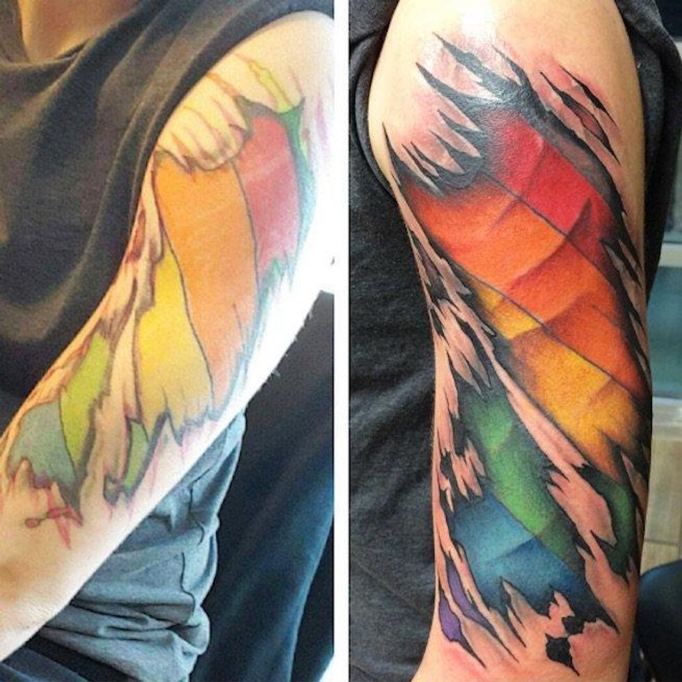 8. The rainbow slash