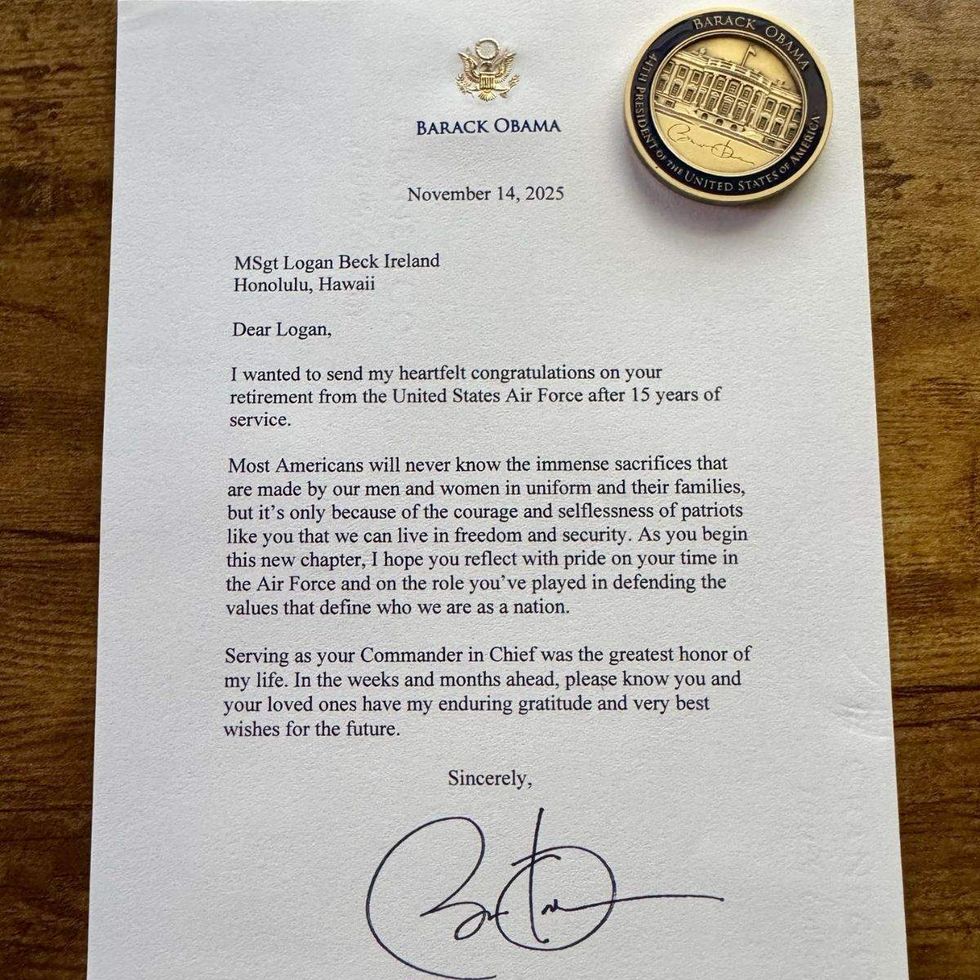 a letter by former president barack obama
