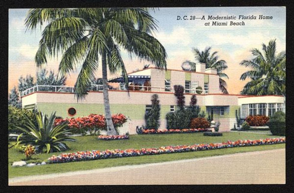 "A Modernistic Florida home at Miami Beach," 1940s