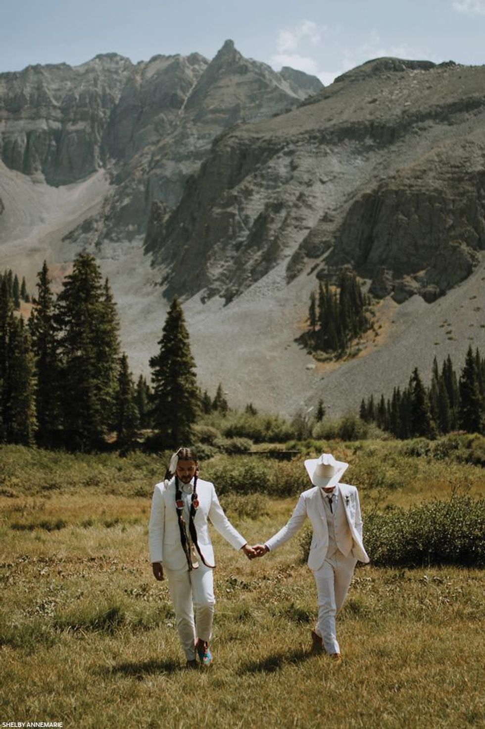 A new tradition: A couple honors their Western heritages in an unique wedding.