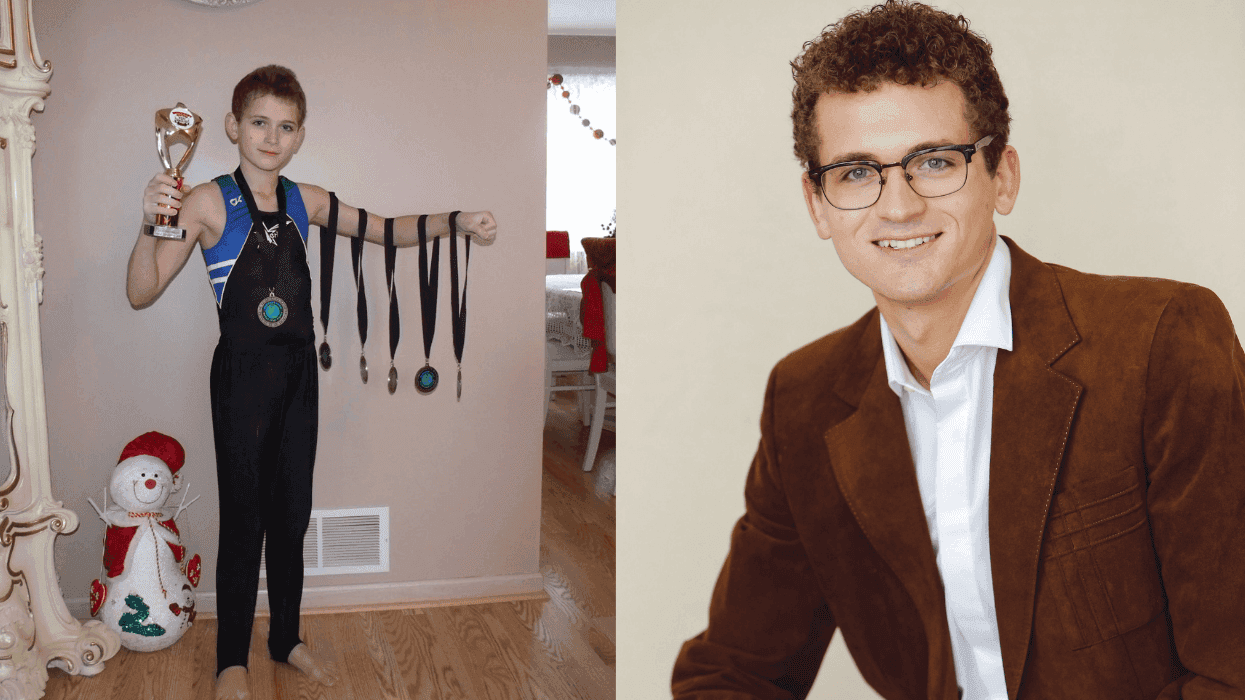 A photo of Jack Bruno as a child and today as an adult