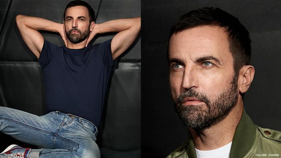 A portrait of Nicolas Ghesquiere.