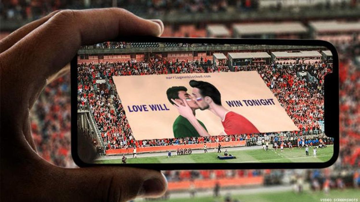 A Secret LGBTQ Message Hides in Plain Sight at the First World Cup Match
