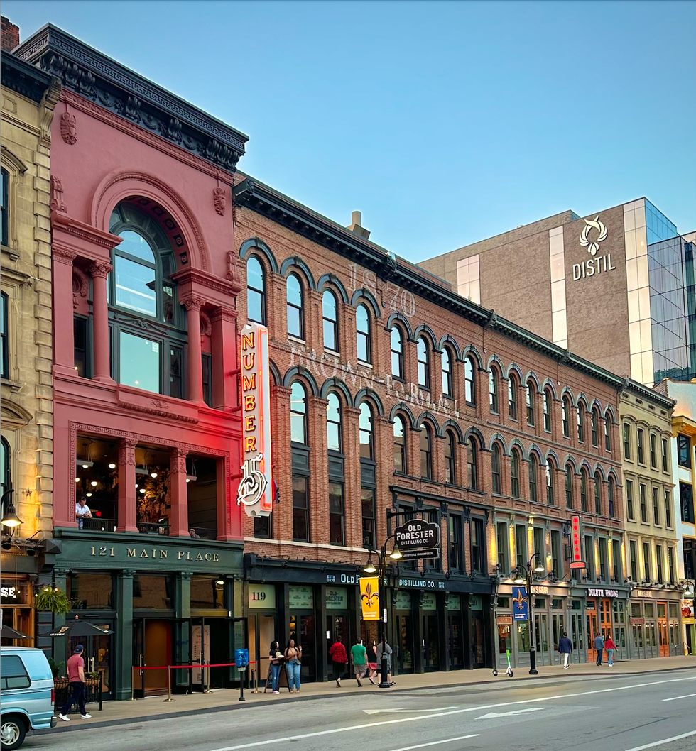 A street in Louisville, Ken