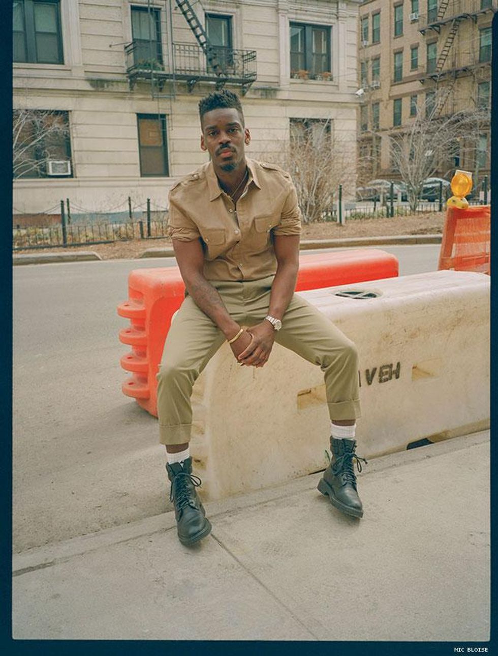 A 'Tonal Look' Curated by Out Fashion Director, Yashua Simmons from the Latest Perry Ellis Collection