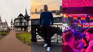 A gay solo traveler got into the Christmas spirit, thanks to Frankfurt's men and markets