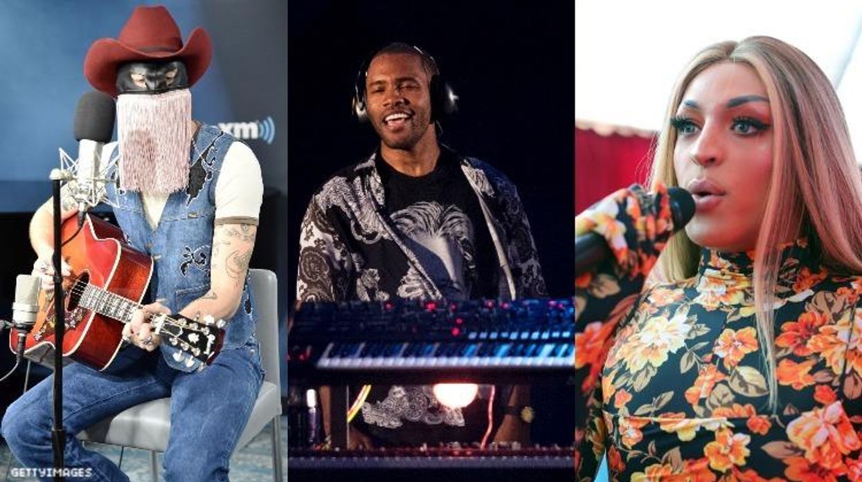 A triptych of Coachella performers.