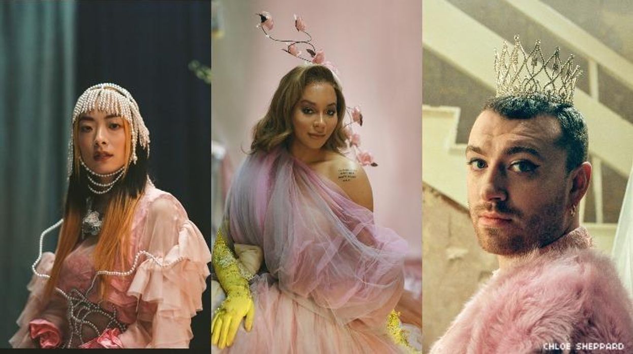 A triptych of queer people giving an alternate Qween's Speech.