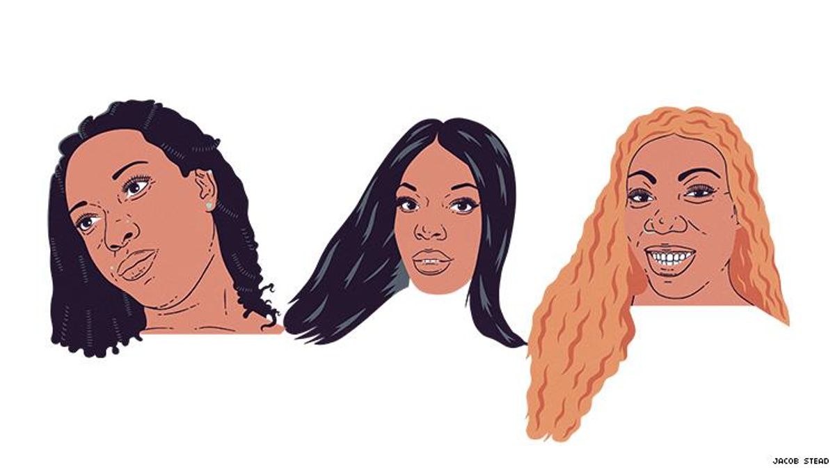 A triptych of three trans women murdered in 2019.