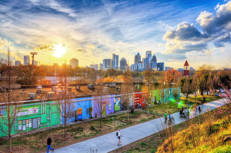 A vibrant stretch of the Atlanta Beltline\u2019s Eastside Trail