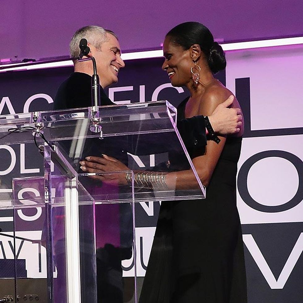 Aaron Hicklin and Model Tracey Norman