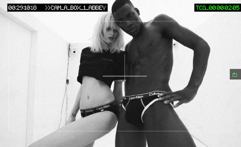 Abbey Lee and David Agbodji for Calvin Klein, Spring/Summer 2011