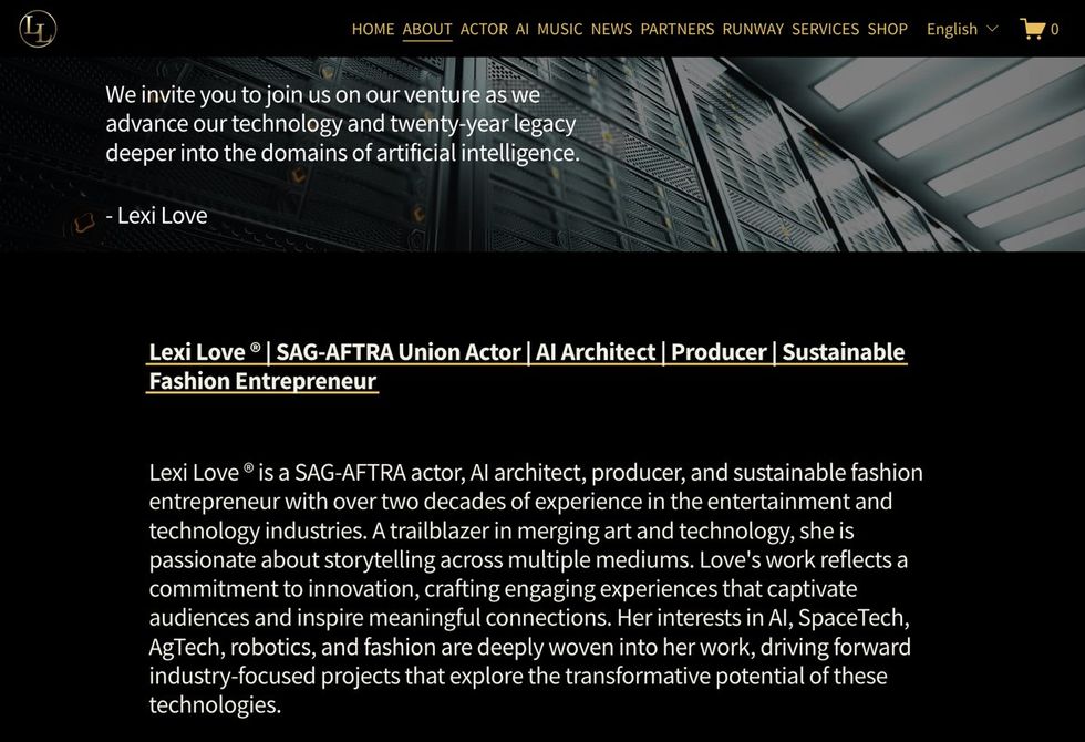 About section of LexiLove.com website