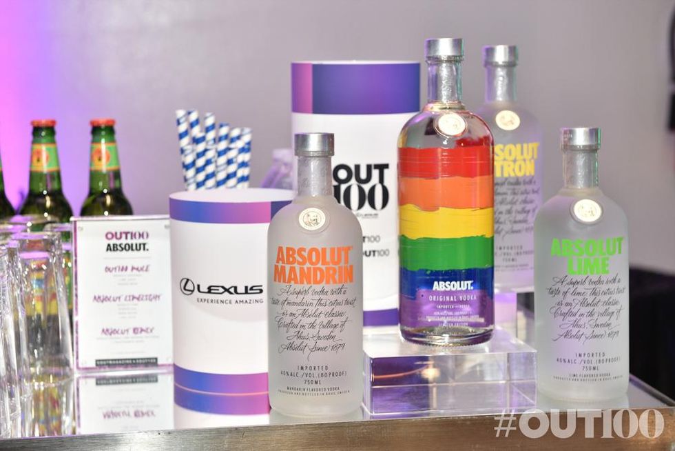 Absolut bar at the OUT100