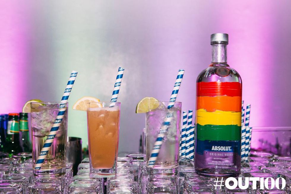 Absolut cocktails at the 2017 OUT100 Gala