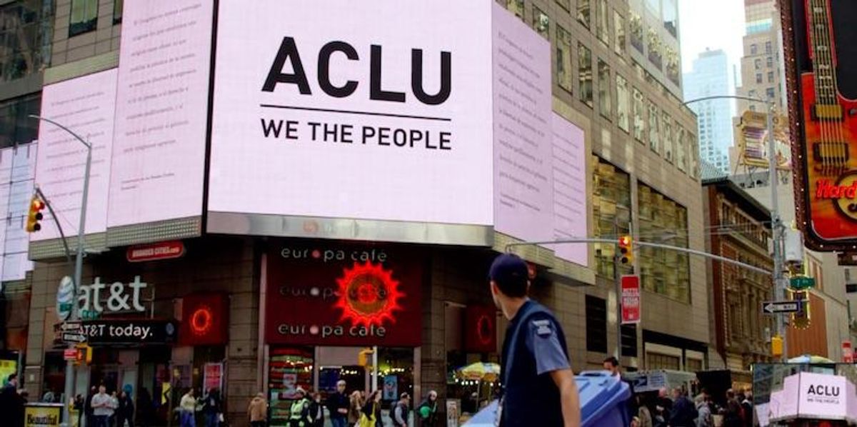 ACLU Protests Trump with First Amendment Billboards Written in Arabic ...