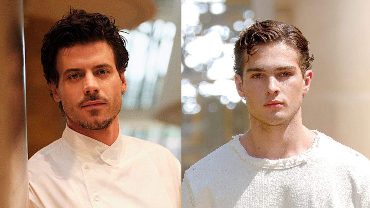 actor Francois Arnaud and online influencer Clavicular at Paris Fashion Week
