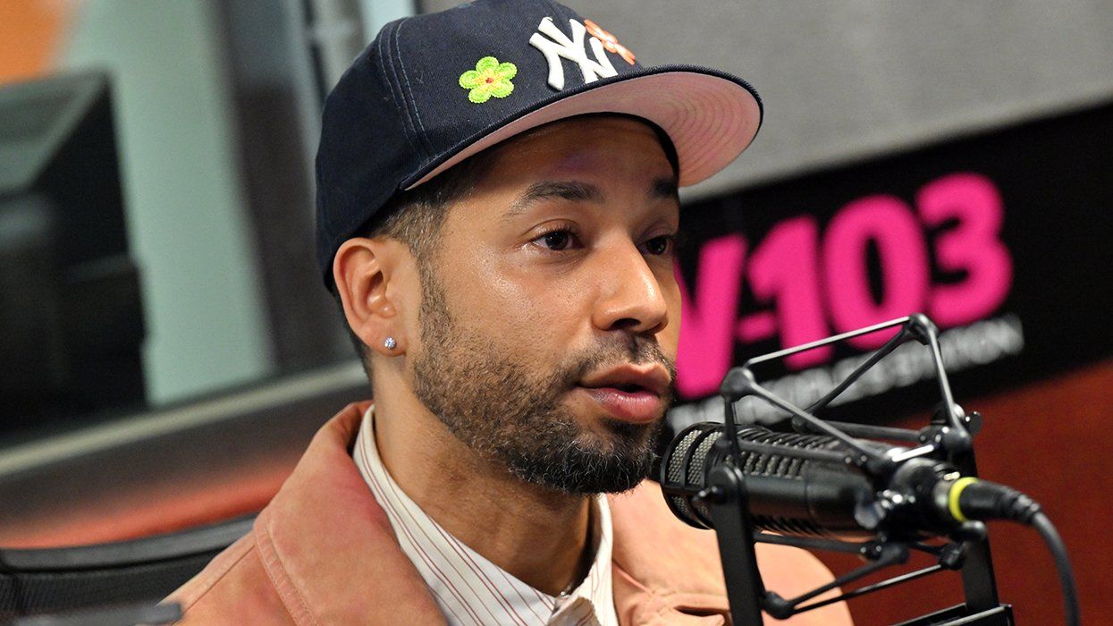 Actor Jussie Smollett visits an Atlanta radio show hosted by Jazzy McBee and Audacy