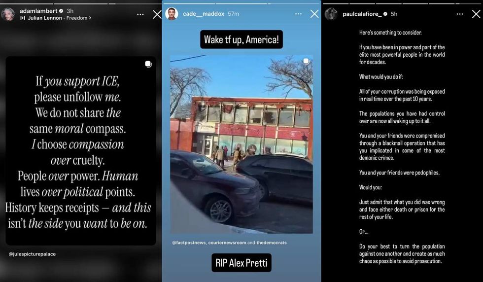 Adam Lambert; Cade Maddox; Paulie Calafiore