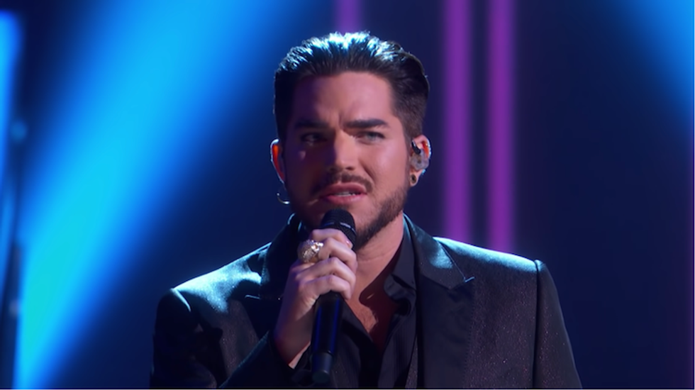 Adam Lambert singing Cher