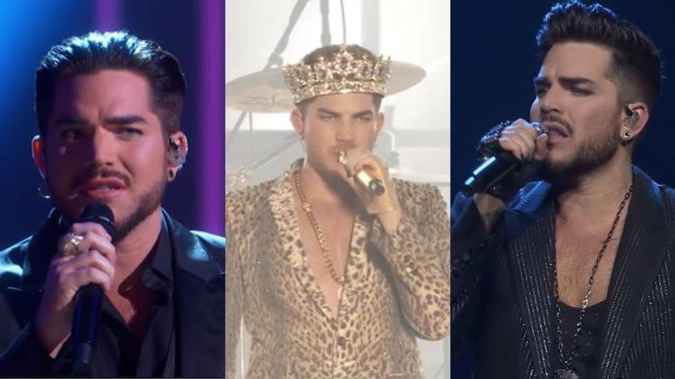 Adam Lambert singing live