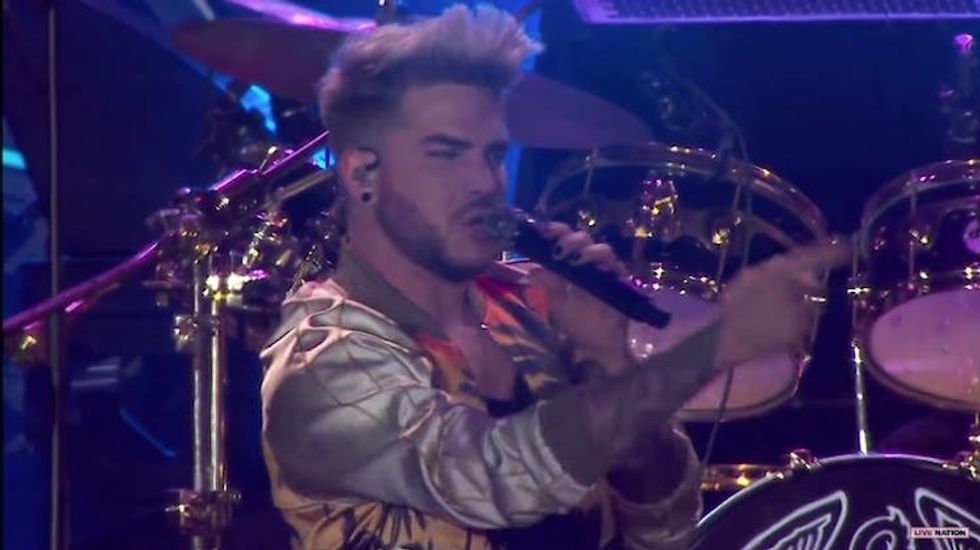 Adam Lambert with Queen