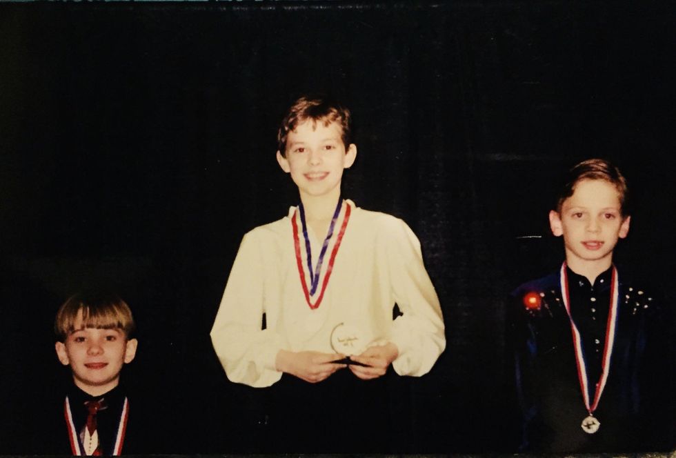 Adam Rippon, 12 years old.